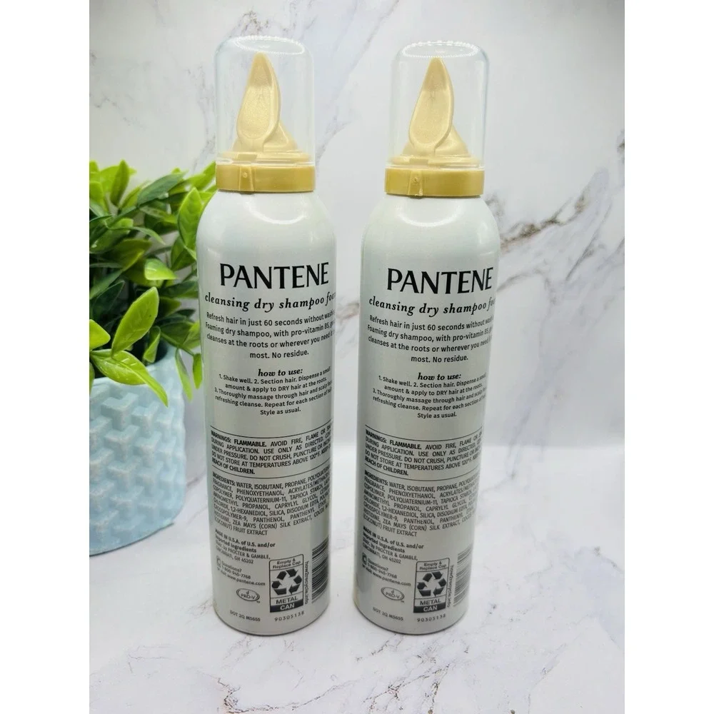Pantene Pro V Dry Shampoo Refresh Foam‎ Cleansing 5.9oz Lot of 2 New